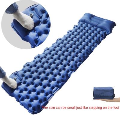 China Hot Selling Tpu Travel Camping Auto U Automatic Traveling Self-Inflating Press Shape Inflatable Pool Pillow Set for sale