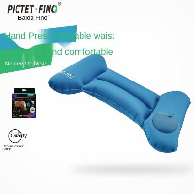 China OEM/ODM PORTABLE Hot Selling Automatic Travel Camping Traveling Self Inflating Press U Shape Inflatable Pool Pillow Set for sale