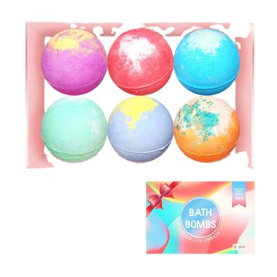 China Handmade Private Label Bath Bomb Gift Set Organic Vegan Bath Bomb Set Bath Bomb Supplies BB12 for sale