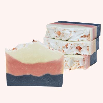 China Natural Vegan Handmade Add Rose Dried Flowers Skin Whitening Basic Cleansing Soap from Soap Dispenser Brand Manufacturer for sale