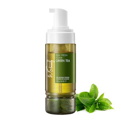 China Acne Treatment Private Label Face Wash Foam Vitamin C Organic Acne Hydration Cleansing Moisturizing Green Tea Tree Facial Cleanser for sale