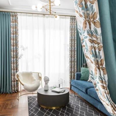 China Hot Selling Luxury Blackout Polyester Thermal Insulated Jacquard Blackout Curtains For Living Room And Bedroom for sale