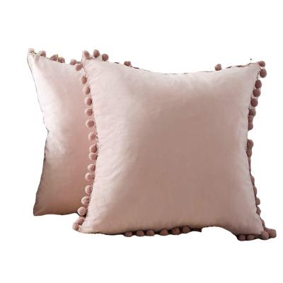 China Folded 2022 Hot Selling Unique Velvet Bedroom Pillow Cover Bedroom 45x45 Pillows for sale