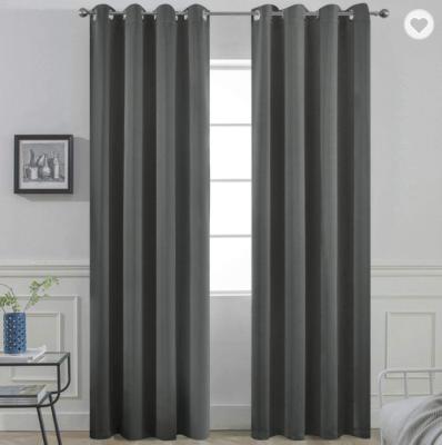 China 100% Ready Made Polyester Microfiber Blackout Bedroom Curtains High Quality Blackout Drapery Blackout Curtains For Living Room WindowHot Sale for sale