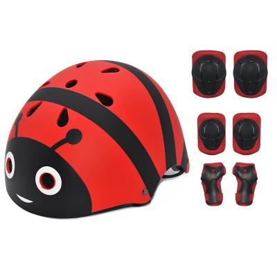 China FX-001&801S ABS Bee Tournow Helmet Bee Skate Skateboard Kids Protective Gear With Helmets CE CPSC Wrist Elbow Knee Pads For Kids for sale