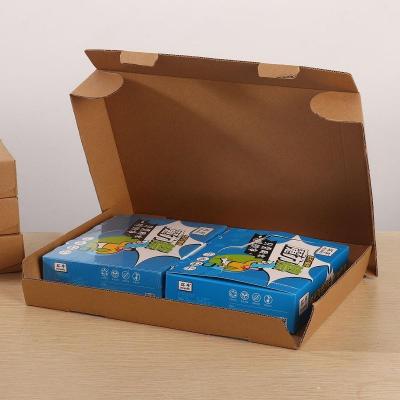 China Recycled Materials Bulk Custom Logo Blank Kraft Cardboard Paper Boxes For Packaging for sale