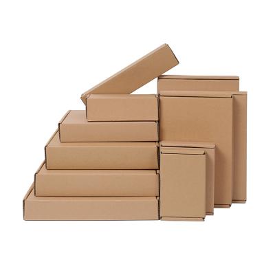 China Recycled materials wholesale standard export portable kraft paper black shipping carton for sale