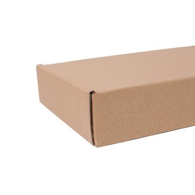 China Recycled Materials Fold Shipping Clothes Maile Brown Cardboard Paper Packaging Box for sale