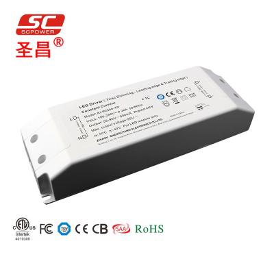 China triac driver 90v constant current dc 45w triac dimmable led driver for led down light 180*60*35mm for sale