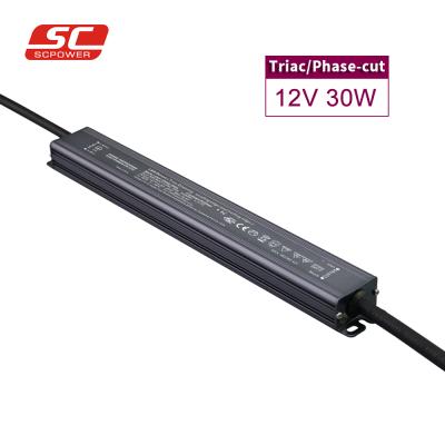 China Factory direct led tubelight driver 30 watt 24 volt constant voltage led driver 260*32*20mm for sale