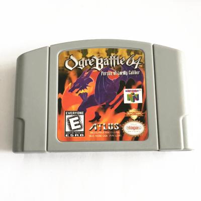 China retro video games n64 cartridge card ogre battle 64 PB-N64001 for sale