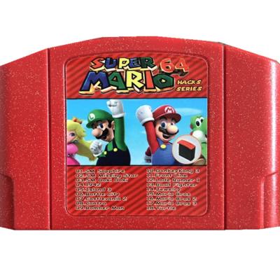 China N64 Multi Slot 18 Game Card In 1 Red Shell For Super Mario PB-N64001 for sale