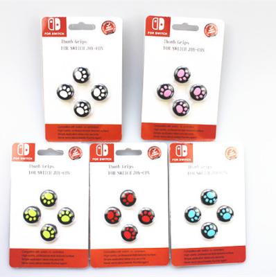 China Game Controller Thumbstick Covers 4 PCS Analog Grips Switch Silicone Thumb Stick Covers Cap for Nintendo Switch and Switch Lite for sale