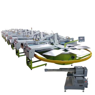 China T Shirt Digital Printing Machine Textile  Screen Printing Machine Automatic à venda