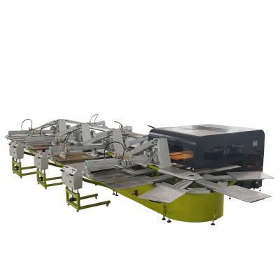 Cina Automatic 6 Colors Oval  Tee Shirt Screen Printing Machine Three Phase 380/50hz in vendita