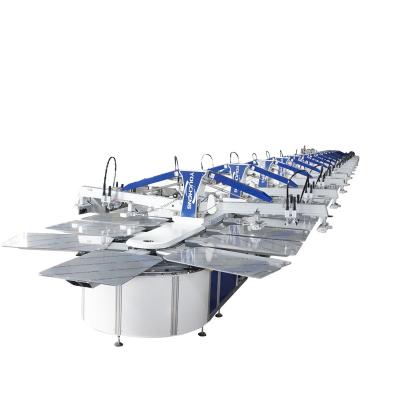 Cina 28 Color 90 Stations Oval Silk Screen Printing Machine 28 Dryers in vendita