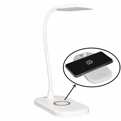 China Modern Cordless Charger LED Desk Lamp Dimmable Eye-Friendly Table Lamp With 3 Modes Reading Lamp Touch Control Night for sale