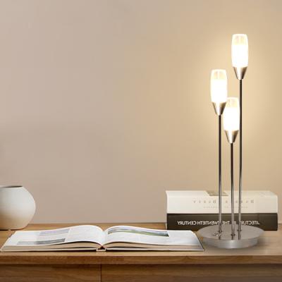 China Modern LED Lamps Modern Reading Light Bedroom Table Lamp Acrylic Shade Dimmer Light-Dimmer for sale