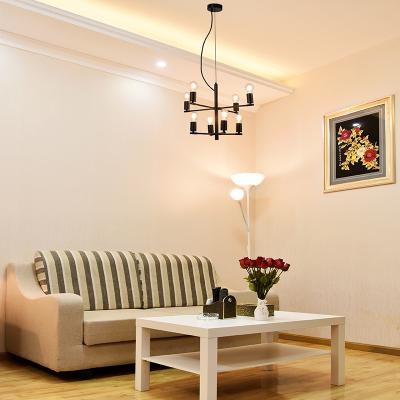 China Eco-Friendly Eco-Friendly Pendant Light Lamp Nordic E27 Metal Bulb Chandelier Light for sale