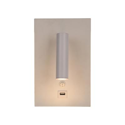 China Modern LED Wall Lamp With USB Port Near Lamp Bedroom Decoration Metal Wall Lamp for sale