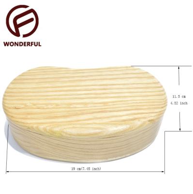 China Wholesale Three Compartment Wooden Bowls Sustainable Japanese Elegant Wooden Salad Bowl Wooden Bowl for sale