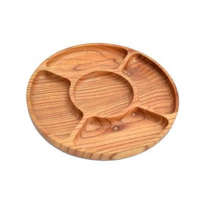 China New Year Snack Candy Dish Fruit Gift Container Wooden Box Storage Multifunctional Dry Stored Organizer for sale