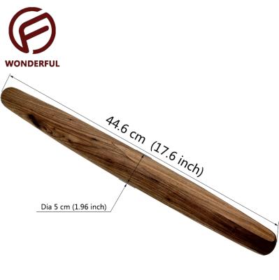 China Sustainable Customized Non-Stick Size French Cookie Dessert Making Solid Wood Pin for sale