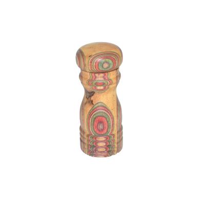 China Hand Movement Color Wooden Salt Pepper Mill Salt Spice Viable Hot Selling Adjustable Ceramic Pepper Grinder for sale