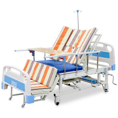 China Medical Bed 3 Cranks Manual Adult Multifunctional Medical Bed Elderly Patient Hospital Bed Hospital Bed for sale