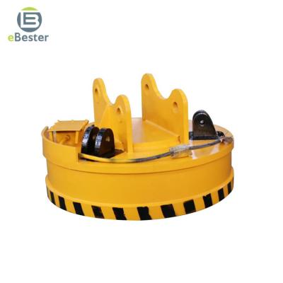 China All Brands Excavator Demolition Sorting Circular Electromagnet Long Warranty Electromagnet Sucker Cup Strong Material Pusher EBESTER for sale