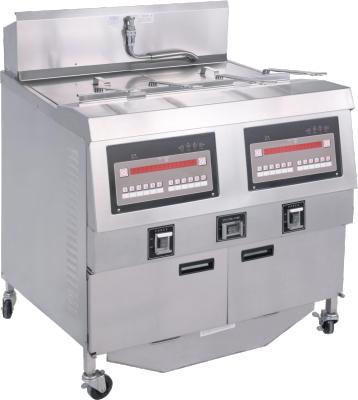 China CE OFG-322 Commercial Kitchen 2 Pots 4 Baskets Automatic 2 Pots 4 Baskets Lift Up And Down Deep Fryer for sale