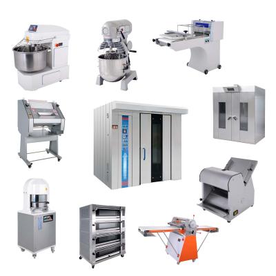 China Complete bakery line of bread bakery machine rotary bakery rack ovens for sale/bakery baking machine for sale