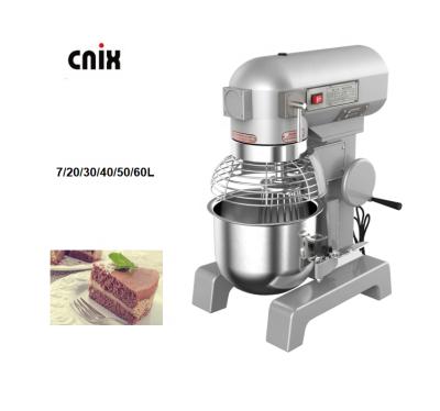 China Snacks Factory 7L 20L 30L 40L 50L 60L Flour Cake Bread Egg Fillings Home Food Mixer Cream Use Commercial Spiral Planetary Dough Bake Equipment for sale