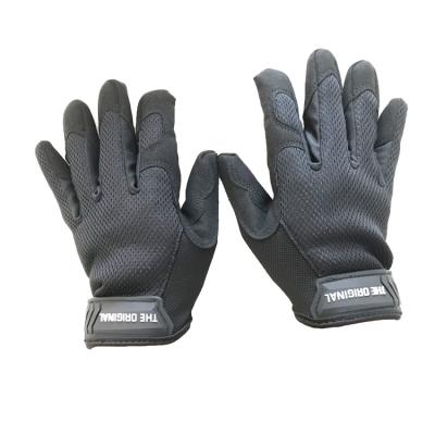 China Anti-slip Black Mechanic Worker Gloves Full Mechanics Gloves for sale