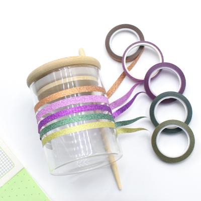 China Waterproof Glitter Washi Tape Opening Tape Glitter Tape for Festival Decoration Gift Wrapping for sale