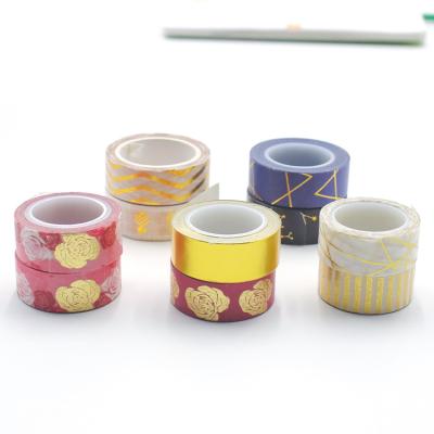 China Promotion Price Plain Gold Dots Printed Planner Foil Washi Tape Custom From China Manufacturer ANTISTATIC for sale