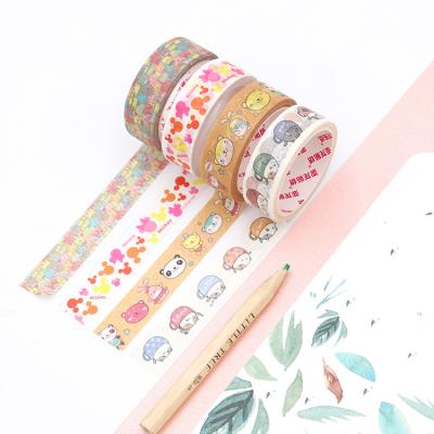 China ANTISTATIC High Quality Diy Washi Tape Printed Colorful Cartoon Washi Masking Paper Tape for sale