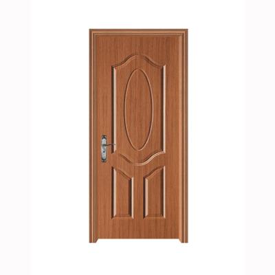 China Contemporary Hot Selling Zimbabwe Ghana Africa Home Use Beautiful Raised Panels Design Red Wooden Room Doors for sale