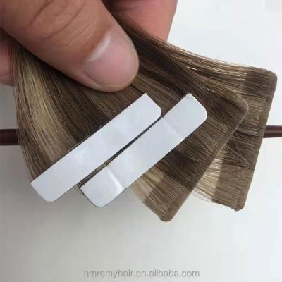 China Cuticle Aligned.No Gray Double Drawn Remy European Injection Tape In Hair Extensions Tape Invisible Hair Extensions for sale