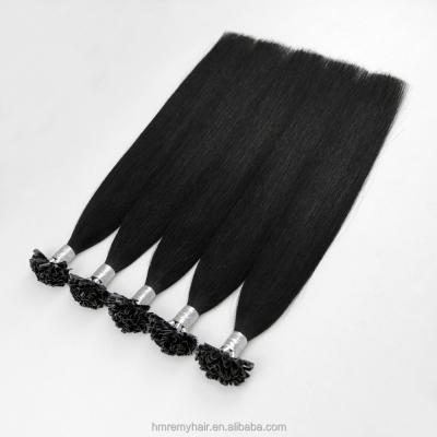 China Cuticle Aligned.No Gray 30 Inch Best Quality 100% Real Indian Remy Human Hair Italian Keratin Pre Bonded Remy Hair Extension Nail U Tip for sale