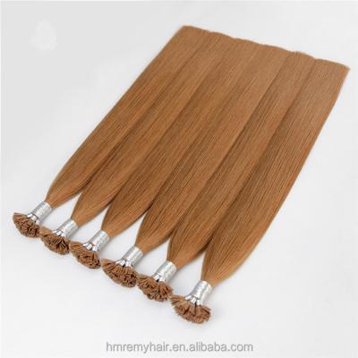 China Real Gray #16 High Quality Remy Straight Cuticle Aligned.No Flat Tip Human Hair Blonde European Italian Keratin Hair Extensions 28 Inch for sale