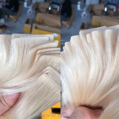 China Wholesale 10A Cuticle Aligned.No Gray Wholesale 10A Grade Tape Hair Vietnamese Double Drawn Weft Skin Invisible Tape In Hair Extension for sale