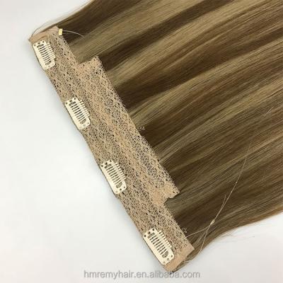 China One Piece Hair Halo Extensions Flip In Hair Extension Wholesale Straight Hair Cuticle Aligned.No Gray Professional Manufacture Sample Accept for sale