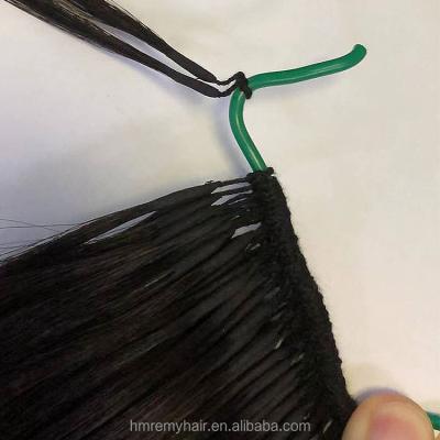 China Cuticle Aligned.No Gray 12a Grade Plus Russian Line Drawn Fea Ther Wire Invisible Double Hair European Hair Extensions for sale