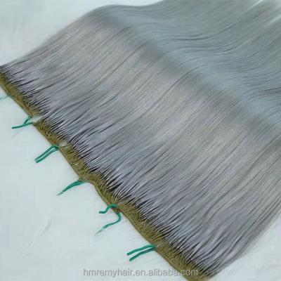 China 100% Remy Cotton Thread Feathered Line Hair Extensions Cuticle Aligned.No Gray Popular In Korea Japan Market new for sale