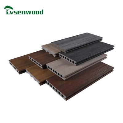 China Recycling Very Easy To Install Flooring Wood Co-Extruded Decking PVC Wpc Co-Exttuded Wpc Composite Decking for sale