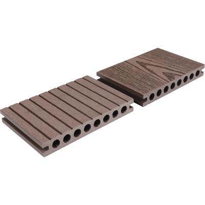 China Recycling Waterproof Wood Decking Plastic Composite Laminate Flooring Eco - Friendly For Outdoor Terrace for sale