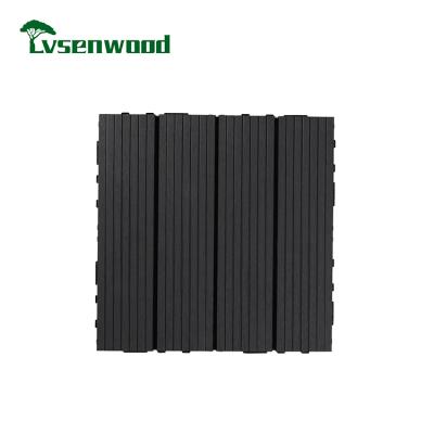 China Modern Wpc Heavy Duty Decking Pedestal Decking Wpc Slot Vietnam Pattern Wood Flooring Tiles for sale