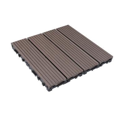 China Europe Outdoor Waterproof Interlocking DIY WPC Anti Slip Decking Tiles For Swimming Pool for sale