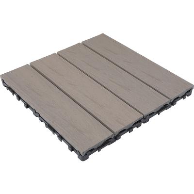 China Europe Wholesale Cheap Anti-Slip Pool Wpc Interlocking Diy Outdoor Deck Tile for sale